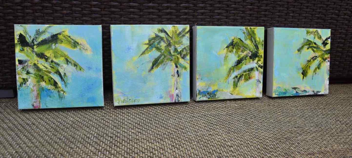 Barefoot Studios Art Events. Palm Trees Collection